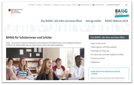 BAföG für Schülerinnen und Schüler