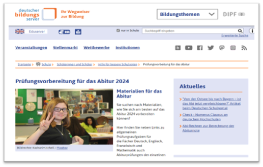 Vorbereitung für das Abitur