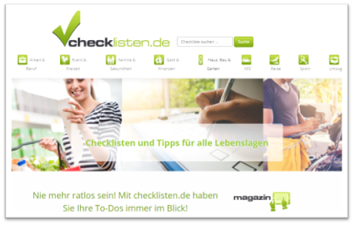 Checklisten für alle Lebenslagen