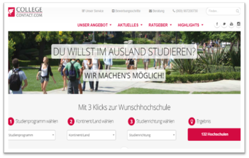 Wunschhochschule im Ausland finden