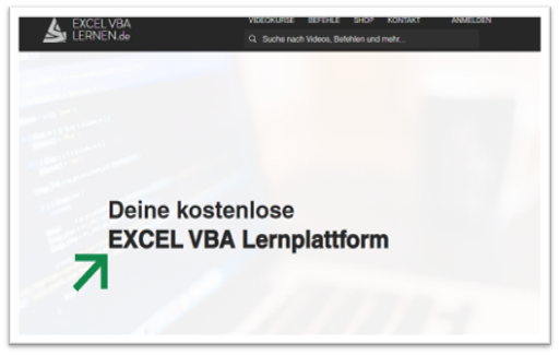 kostenloser Excel VBA-Kurs