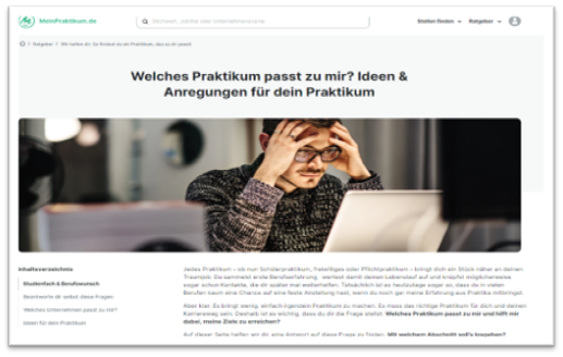 Tipps zum Praktikum