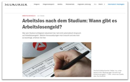 Arbeitlos nach dem Studium - Arbeitslosengeld