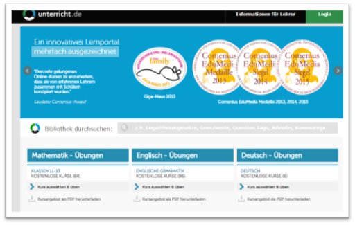 Lernportal für Schüler